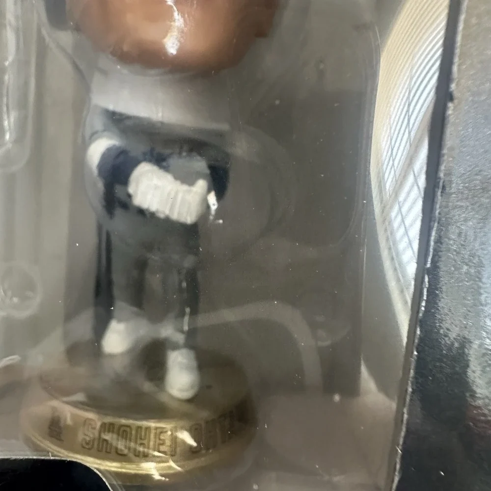 Shohei‎ Ohtani Los Angeles Dodgers Away Jersey Mini Bighead Bobblehead Gold
